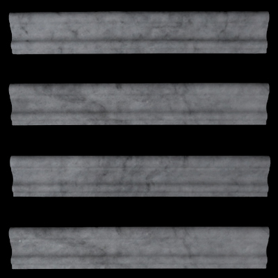 Bardiglio Grey Marble Crown Molding Polished