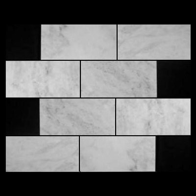 Carrara Marble Italian White Bianco Carrera 12x24 Marble Tile Honed