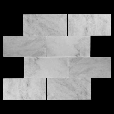 Carrara Marble Italian White Bianco Carrera 12x24 Marble Tile Polished