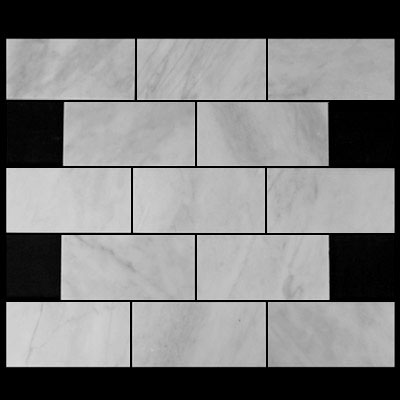 Carrara Marble Italian White Bianco Carrera 3x6 Marble Subway Tile Honed