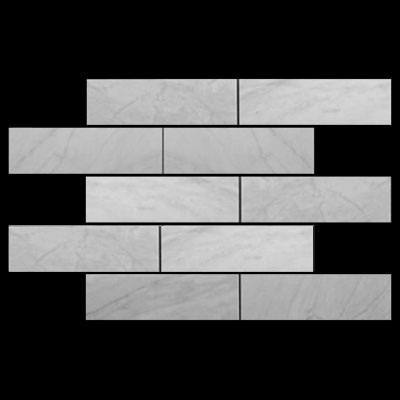 Carrara Marble Italian White Bianco Carrera 4x12 Marble Tile Polished