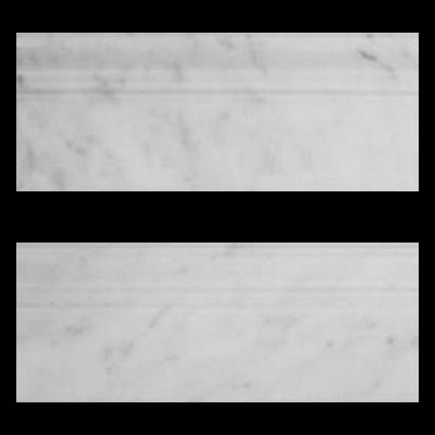 Carrara Marble Italian White Bianco Carrera 3/4" Baseboard Molding Polished