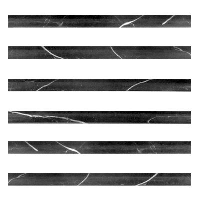 Nero MarquinaNero Marquina Black Marble Bullnose Pencil Molding Polished  Black Marble Bullnose Pencil Molding Polished 