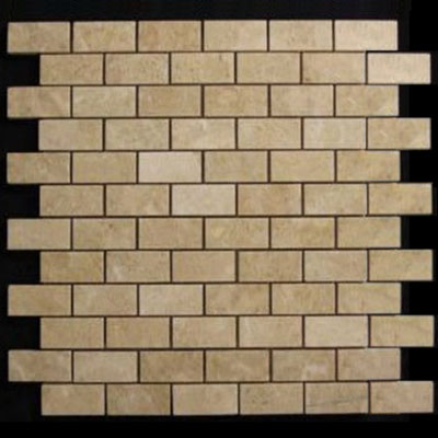 Crema Marfil Marble 1x2 Mosaic Tile Polished