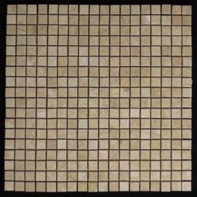 Crema Marfil Marble 5/8x5/8 Mosaic Tile Polished