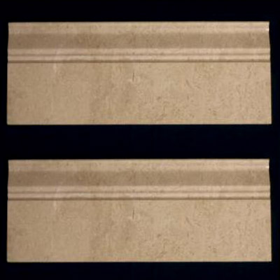 Crema Marfil Marble 3/4" Baseboard Molding Polished