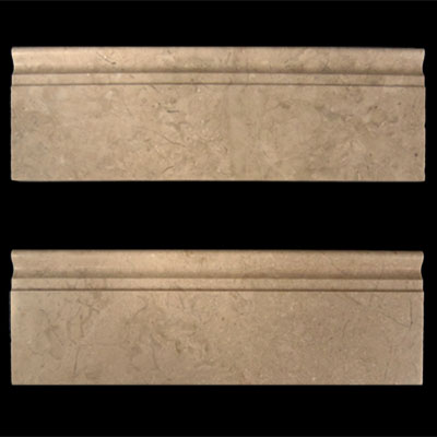 Crema Marfil Marble 5/8" Baseboard Molding Polished