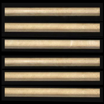 Crema Marfil Marble Bullnose Pencil Molding Polished