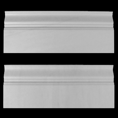 Bianco Dolomiti Marble Italian White Dolomite 3/4" Baseboard Molding Polished