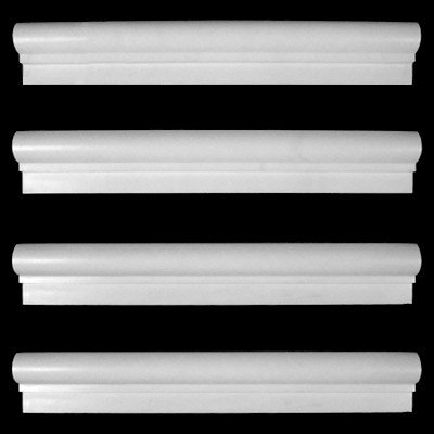 Bianco Dolomiti Marble Italian White Dolomite Ogee 1 Chairrail Molding Polished