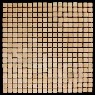 Jerusalem Gold Marble 5/8x5/8 Mosaic Tile Tumbled