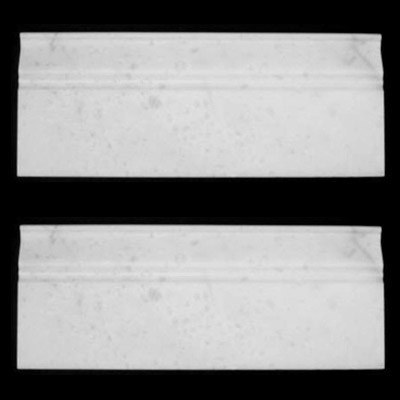 Statuary Crystal Marble Italian White Statuario 3/4" Baseboard Molding Polished