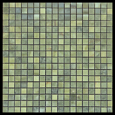Verde Laguna Green Marble 5/8x5/8 Mosaic Tile Polished